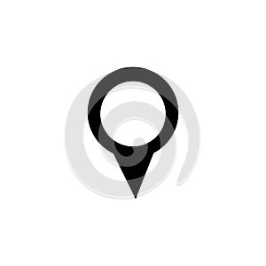 map point location pin vector icon for mapping and satellite allocation