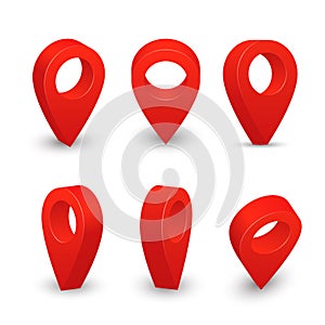 Map pointer 3D, location and navigation element