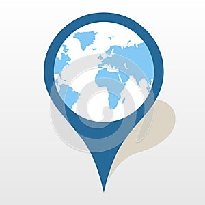 Map pointer icon great for any use. Vector EPS10.