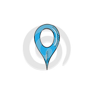 map pointer icon. Vector illustration decorative design