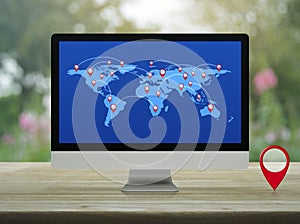 Map pointer navigation concept, Elements of this image furnished