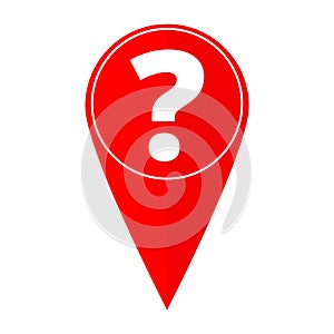 Map pointer question mark