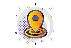 Location icon. Map pointer sign. Vector
