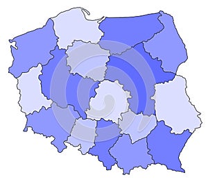 Map of Poland photo