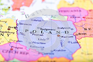 Map of Poland photo