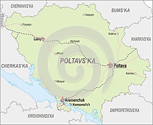 Map of Poltava Oblast photo