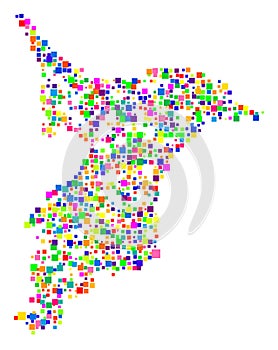 Map of the Prefecture Chiba (JP). photo
