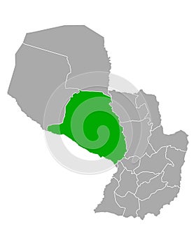 Map of Presidente Hayes in Paraguay