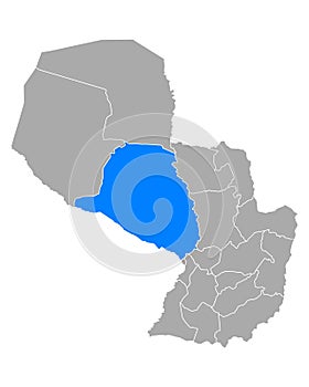 Map of Presidente Hayes in Paraguay