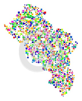 Map of the Province Massa-Carrara (IT).