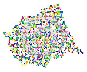 Map of the Province Teramo (IT).