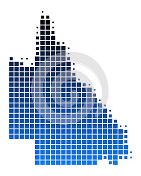 Map of Queensland