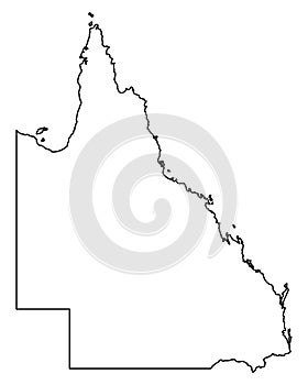 Map of Queensland photo