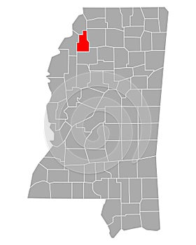 Map of Quitman in Mississippi