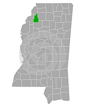 Map of Quitman in Mississippi