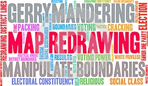 Map Redrawing Word Cloud