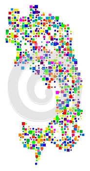 Map of the Republic Ingush (RU).