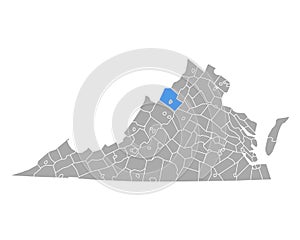 Map of Rockingham in Virginia