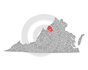 Map of Rockingham in Virginia