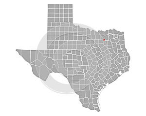 Map of Rockwall in Texas