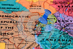 Map of Rwanda photo