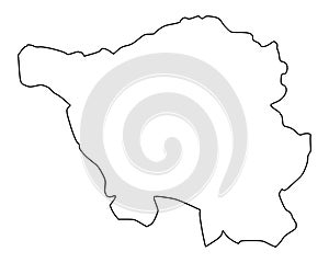 Map of Saarland