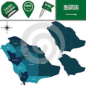 Map of Saudi Arabia