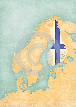 Map of Scandinavia - Finland