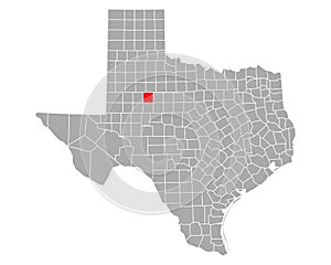 Map of Scurry in Texas photo