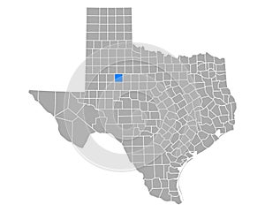 Map of Scurry in Texas photo