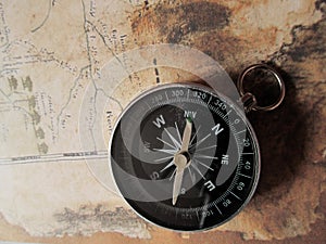 map search using a compass