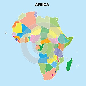 Map Showing Africa Countries