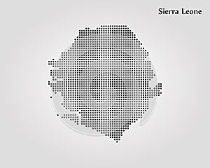 Map of Sierra Leone. Vector illustration. World map