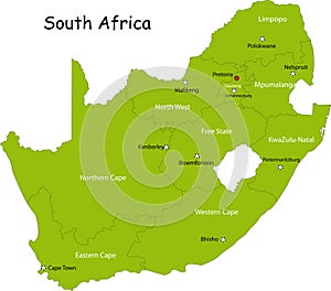 Map of South Africa