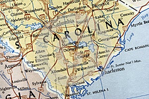 Map of South Carolina