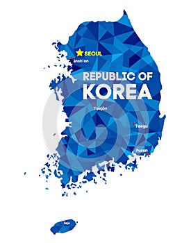 Map of South Korea