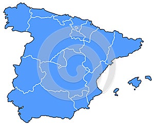 Map of Spain photo