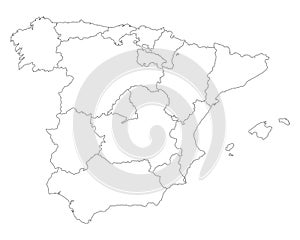 Map of Spain photo