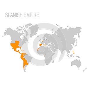 Map of the Spanish Empire