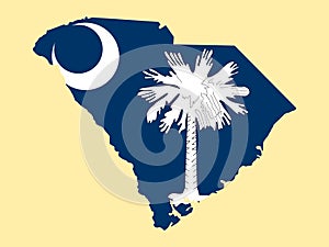 map of state of South Carolina