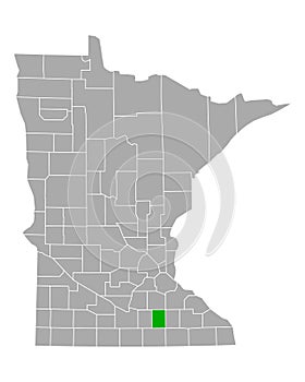Map of Steele in Minnesota photo