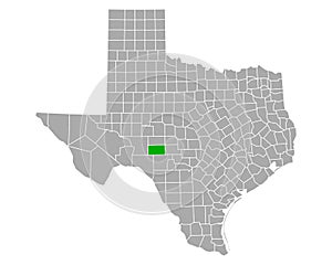 Map of Sutton in Texas