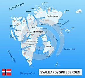 Map of Svalbard