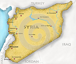 Map of Syria