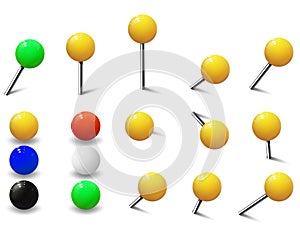 Map tacks, Round Pins and Plastic Map Push Pins