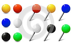 Map tacks, Round Pins and Plastic Map Push Pins