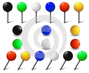 Map tacks, Round Pins and Plastic Map Push Pins