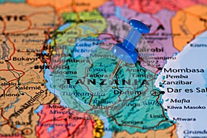 Map of Tanzania photo