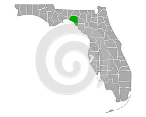 Map of Taylor in Florida