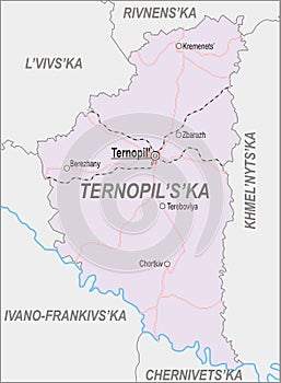 Map of Ternopil Oblast photo